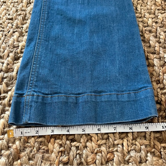 Comptoir Des Cotonniers Jeans Women 40 Flare Euro Hippie Boho 31 X 31 Stretch - Picture 9 of 15